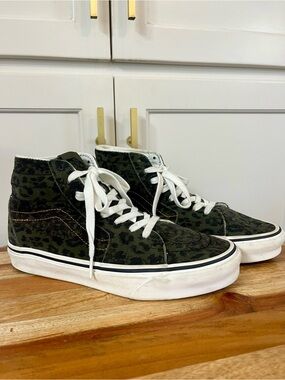 Vans Sk8-Hi Tapered leopard-print sneakers